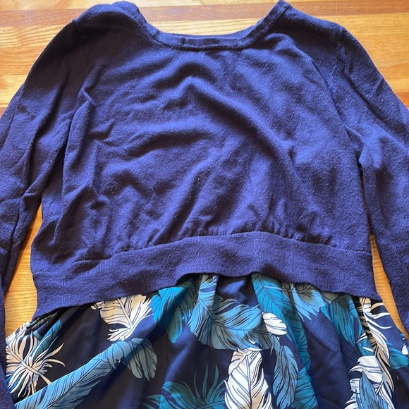 Motherhood Maternity Sweater Top Navy Size L - Picture 4 of 5